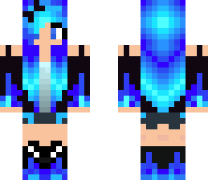 blue flame girl