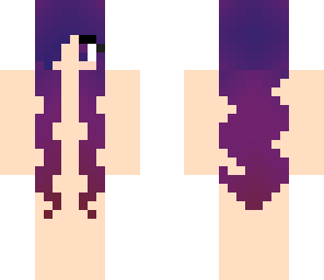 super long purple hair
