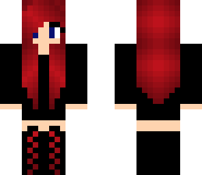 red ombre goth