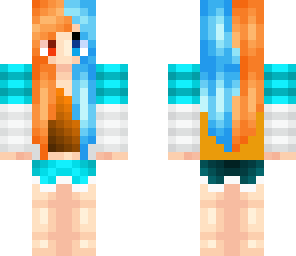 orange and blue
