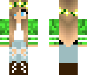 green tumblr girl