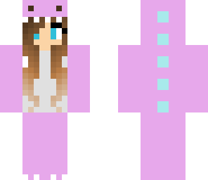 cute pink dino girl
