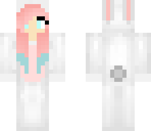 bunny girl with dip dyed hair