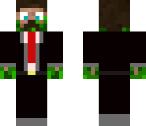 creeper steve in suit