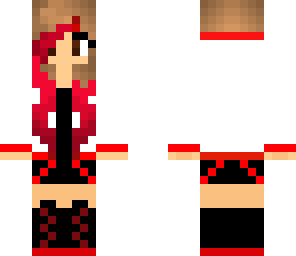 red and white girl