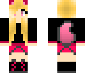 pink wolf girl
