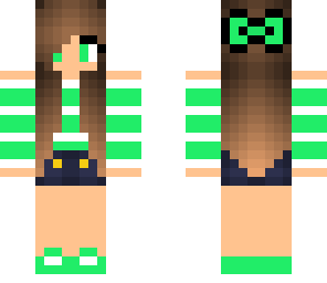 cute green girl