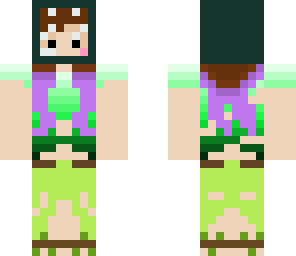 purple hair skin