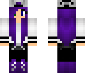 purple hair tomboy