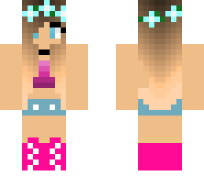 brightly colored girl