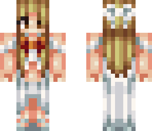 white and red dress