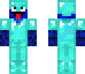 blue man in diamond armour
