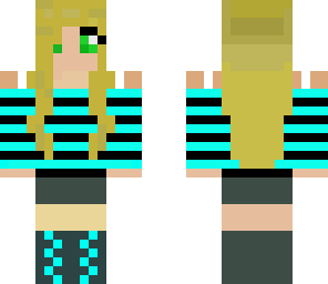 girly blue tomboy