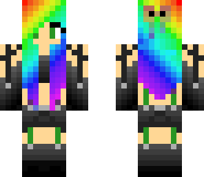 edit green goth rainbow