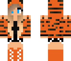 orange tiger girl