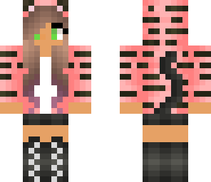 darker skin pink tiger girl
