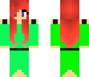 red and green girl
