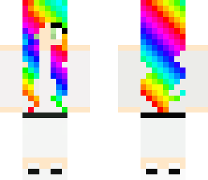 rainbow hair girl