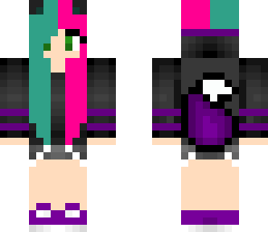 half and half neko girl