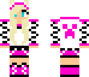 crepper girl blond and pink