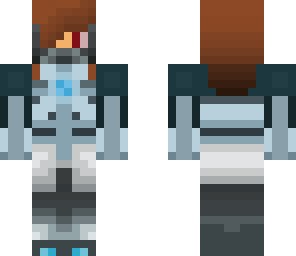 blue cyborg