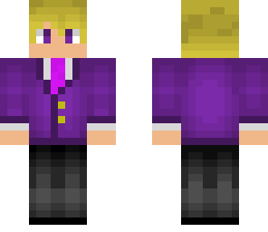 blonde purple tuxedo