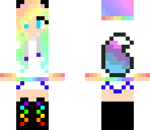 rainbow fox girl