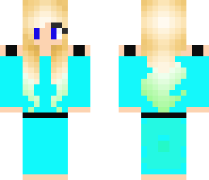 girl with blond to green hair