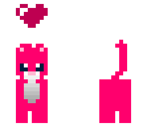 love cat in pink