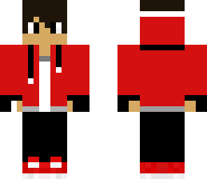 red hoodie