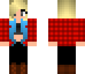 red flannel girl