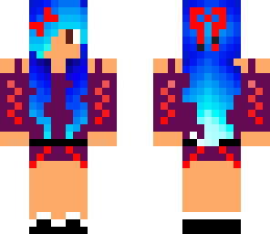 blue haired girl