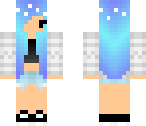 blue hair