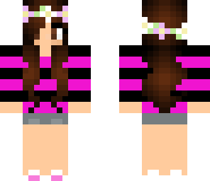 cute pink and black girl