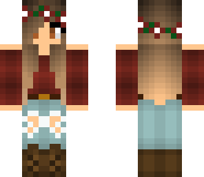 flowercrownredsweater