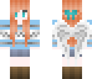 ginger girl with wings