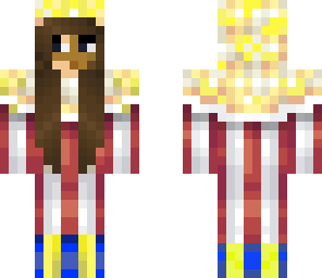 cute popcorn girl