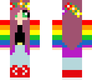 cute rainbow girl
