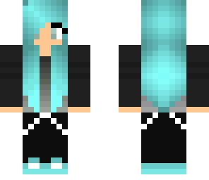 edited baby blue emo girl