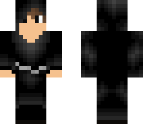 black cloaked man