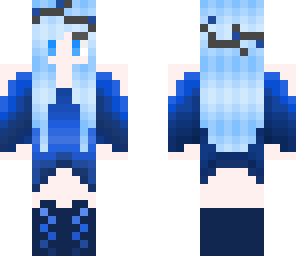 blue sakura girl