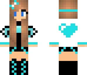 blue and black girl