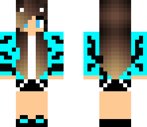 blue cat girl edit