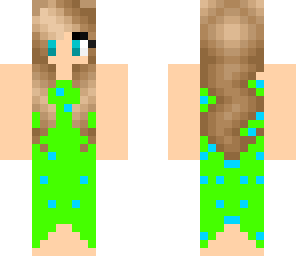blue n' green dress