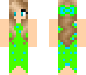 blue n' green dress with bow