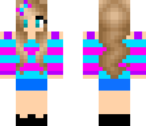 neon cute girl