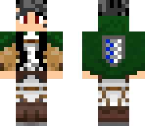 akame as a scout from aot snk
