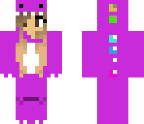 purple dino girl
