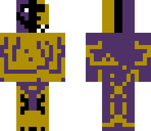 purple guy mixed with golden freddy