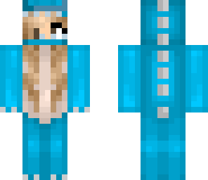 blue dino full suit